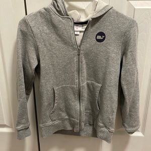 Gray boys Vineyard Vines hooded sweatshirt size 8/10